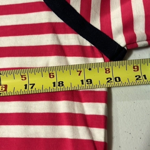 Appleseed’s t shirt , red/white stripe, sz med. - Picture 5 of 10